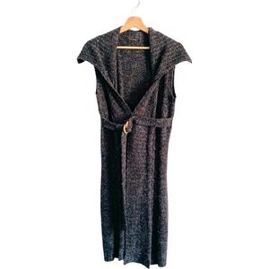 Inca Mama by Carmela Pinillos Gray Angora Blend Long Cardigan Maternity Large